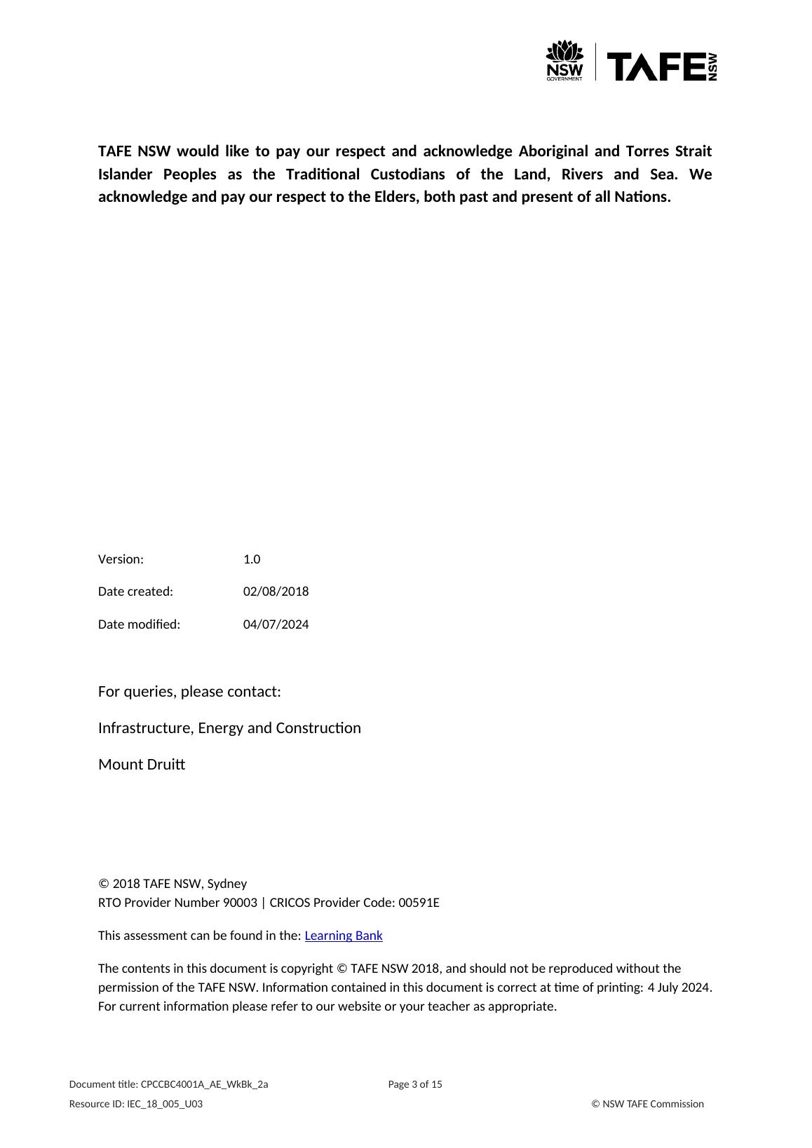 CPCCBC4001A Apply Building Codes