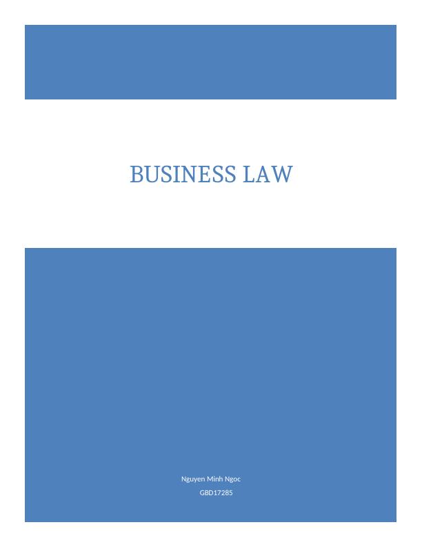 Unit :7 Business Law Assignment_1