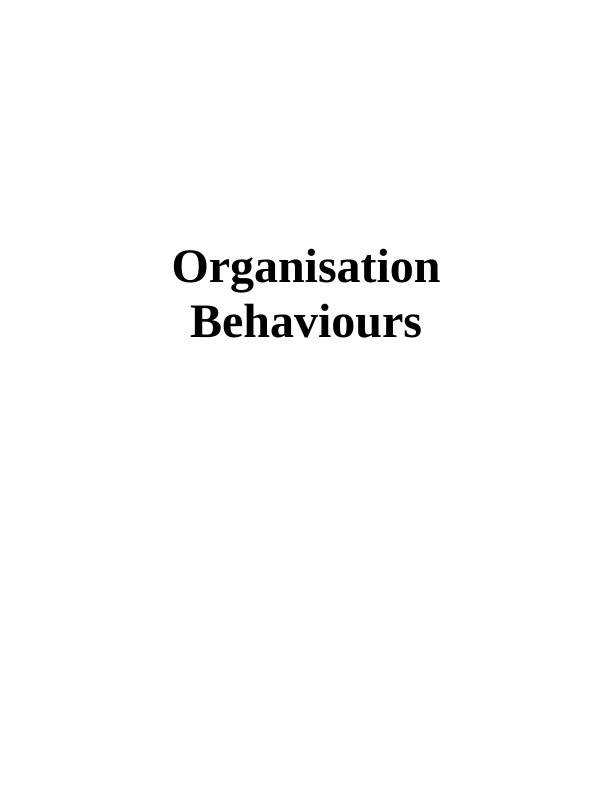 Impact of Organisation's Culture, Power and Politics on Behaviour_1