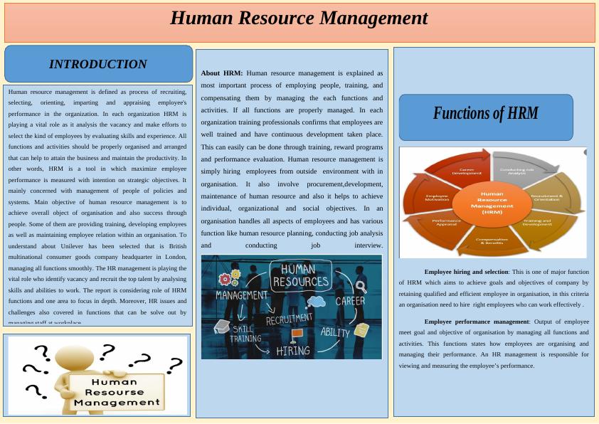 Human Resource Management: Functions, Challenges, and Solutions_1