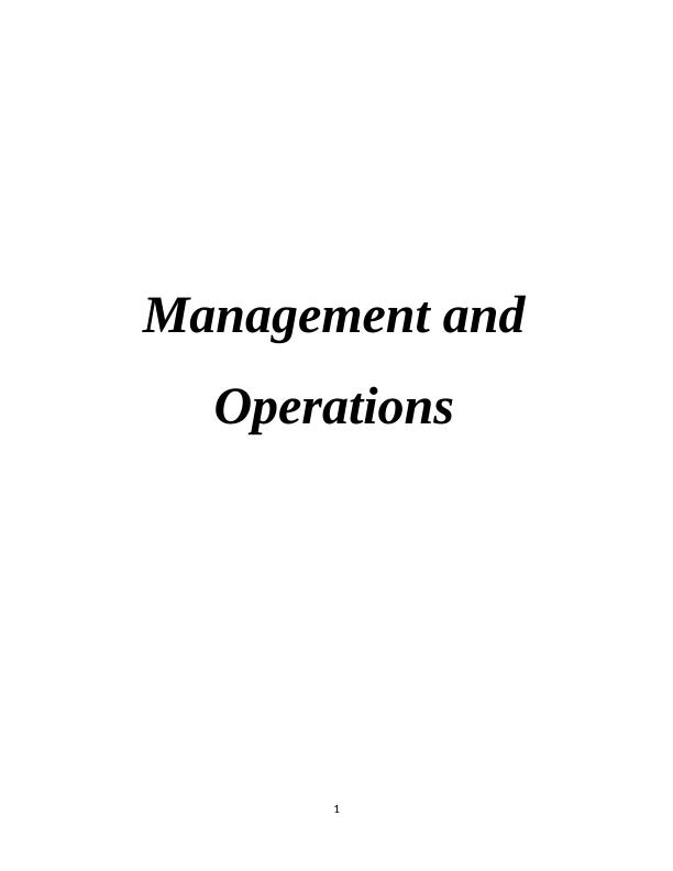 Management and Operations: Roles, Functions, and Theories_1