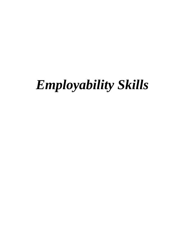 Theorys of Employability Skills_1