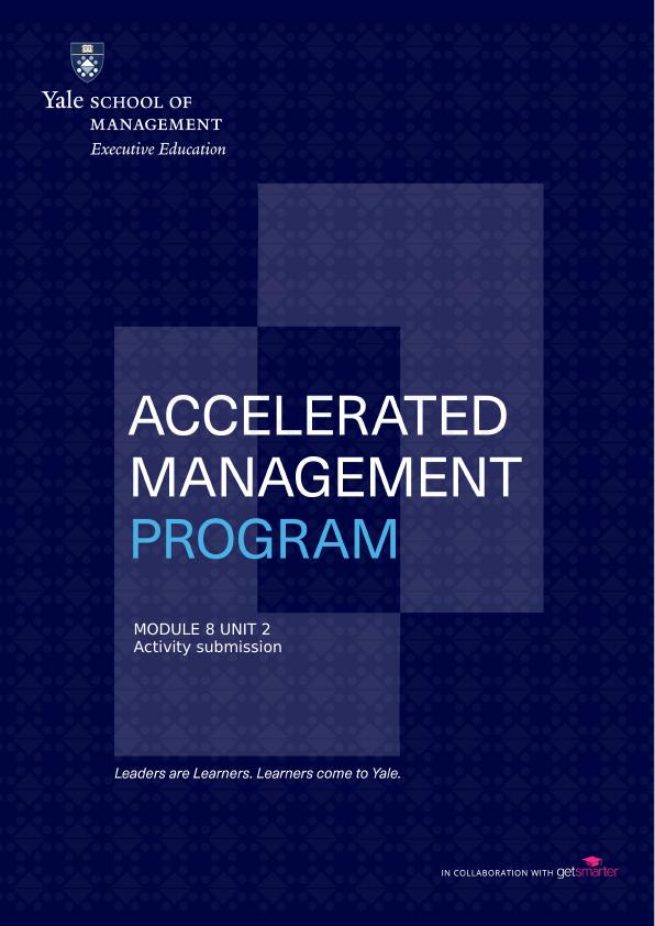 Accelerated Management Program - Assignment_1