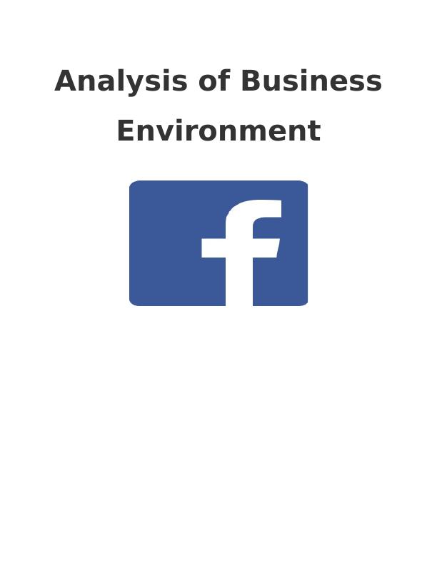 Analysis on Internal Environment of Facebook_1