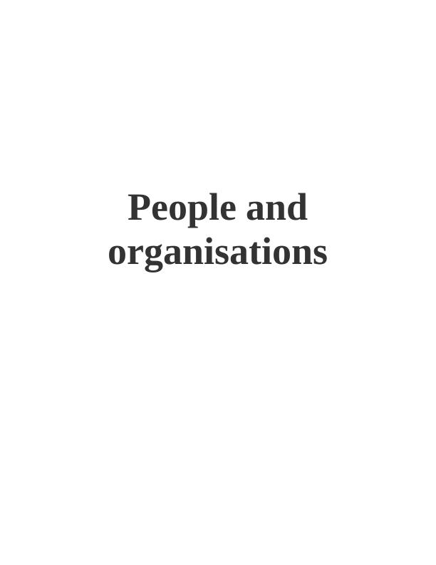 Assignment on People and Organisations_1