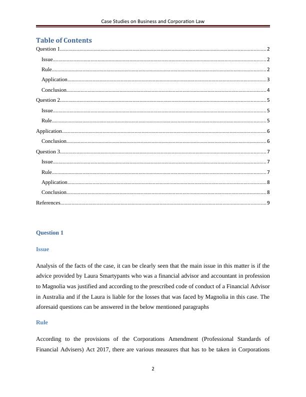 Case Studies on Business and Corporation Law_2