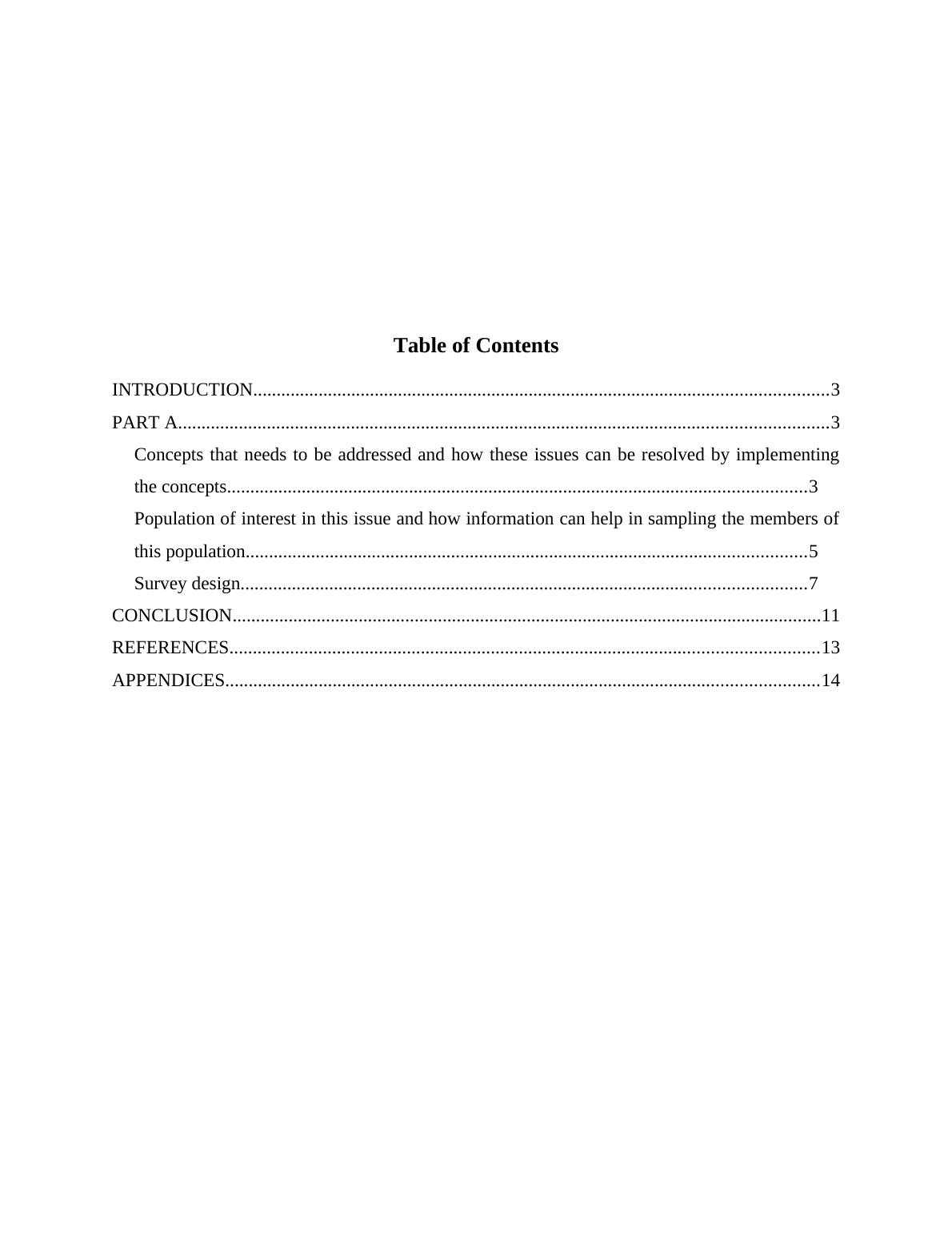 Survey Design and Management - Desklib