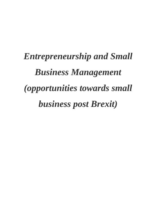 Entrepreneurship and Small Business Management | Small-business effect on economy_1