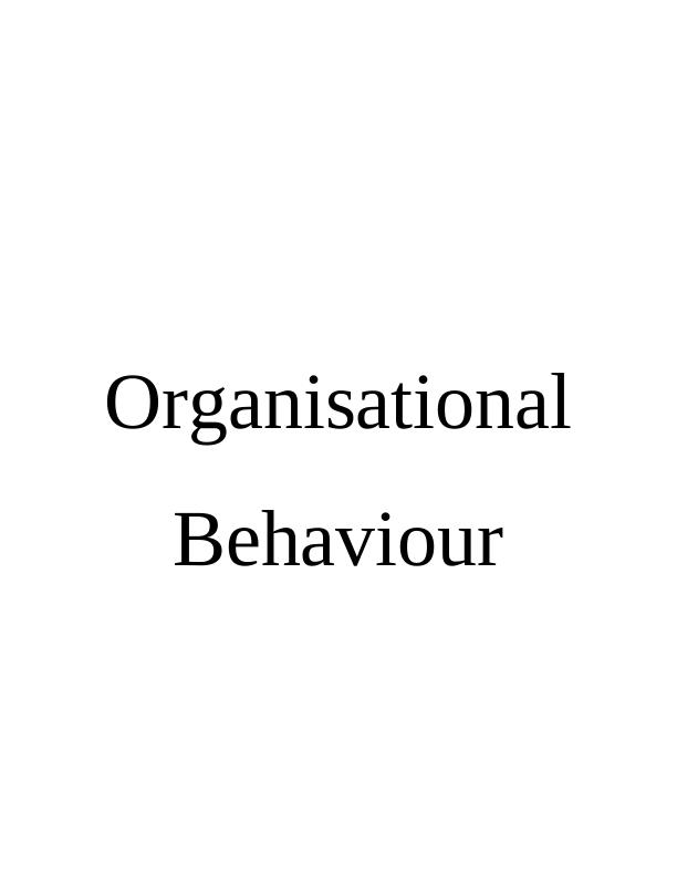 Organisational Behaviour at Work_1