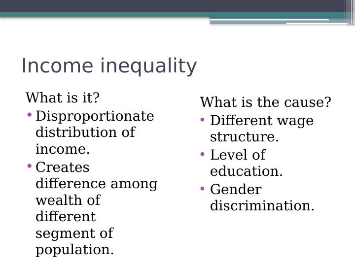 Comparative Analysis of Income Inequality: Analysis of Different Views