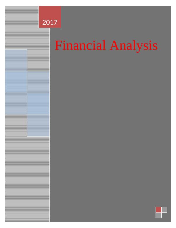 Financial Analysis assignment : Microsoft Excel_1
