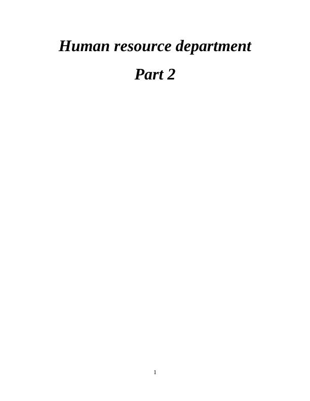 Role of Job Description, Person Specification, and HR Practices in Human Resource Management_1