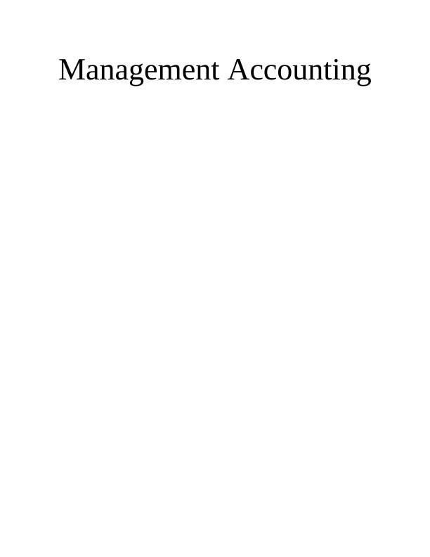Management Accounting : Grange Construction Materials_1