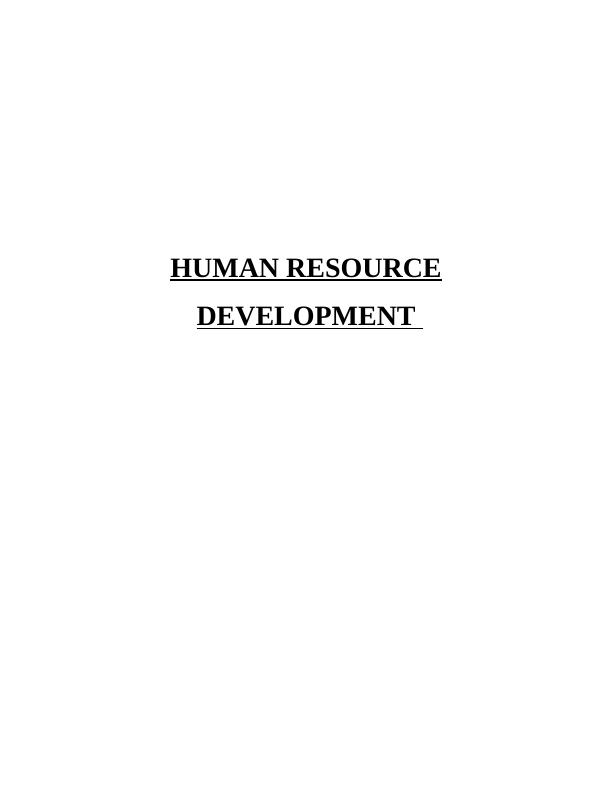 Human Resource Development - Sun Court Ltd Assignment  PDF_1