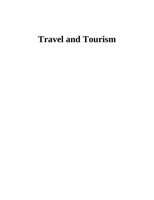 (PDF) Travel and Tourism Industry_1