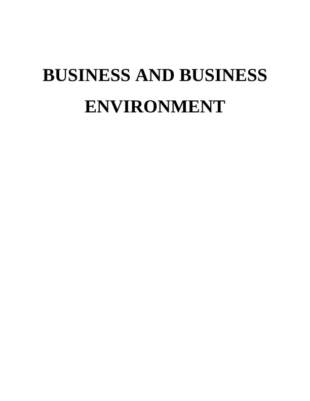 Business Environment Assignment :Asda stores Ltd_1