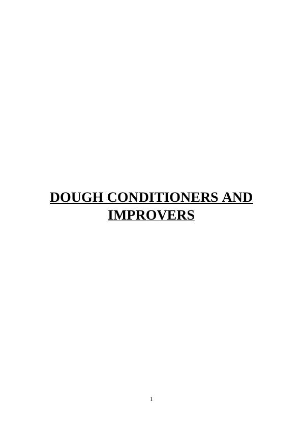 Dough Conditioners and Improvers_1