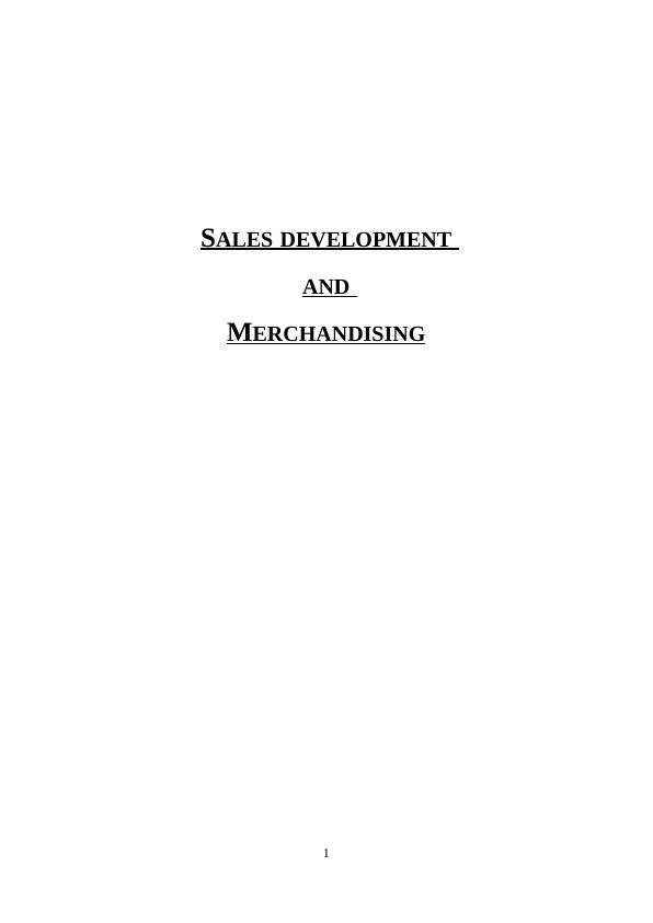 Sales Development and Merchandising for Organization Growth_1