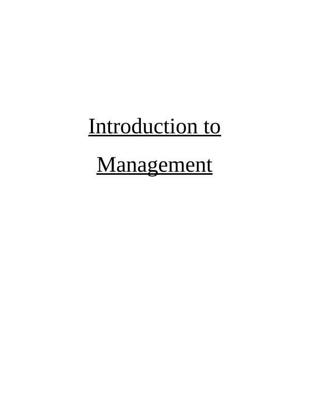 Introduction to Management : Imperial Hotel_1