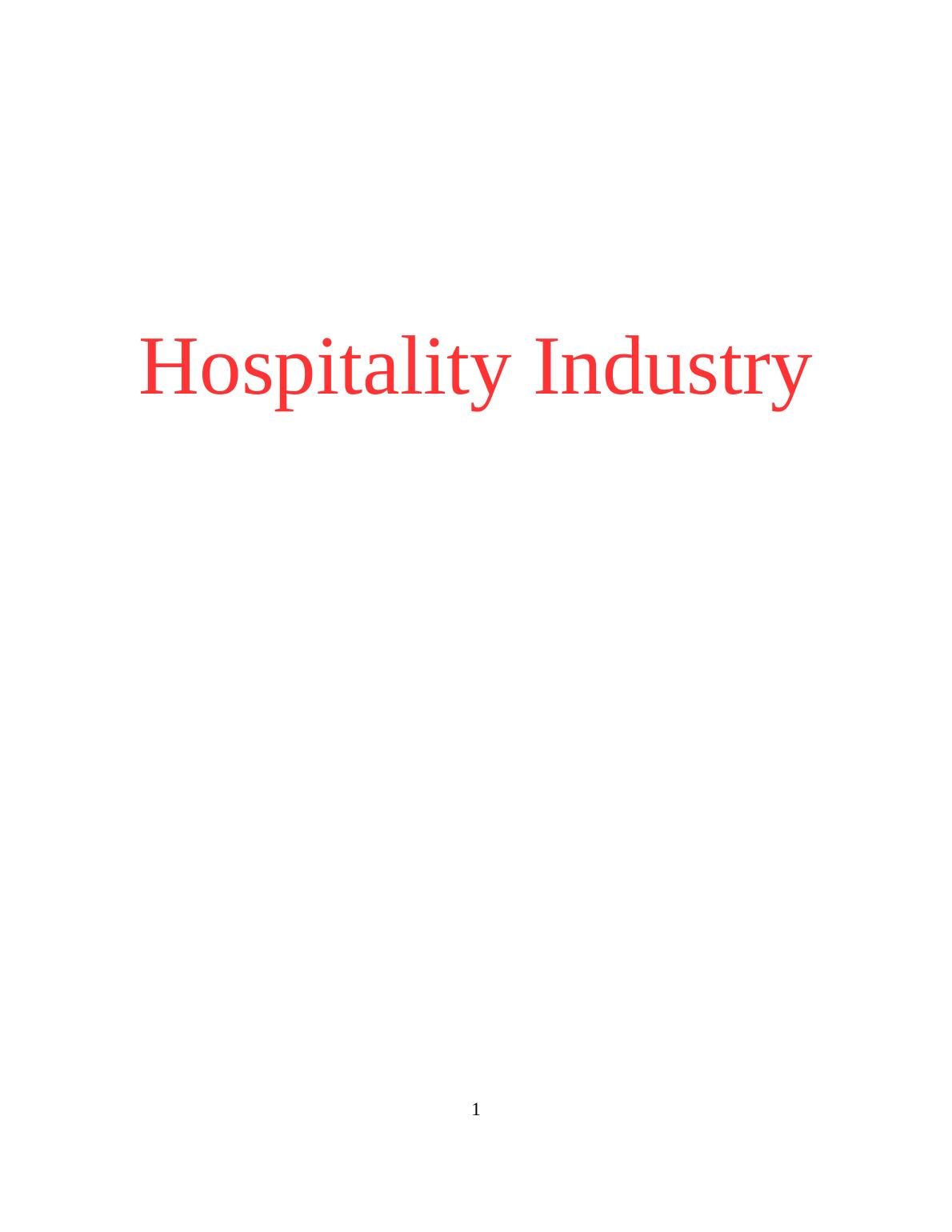 Scope Of Hospitality Industry In The UK_1