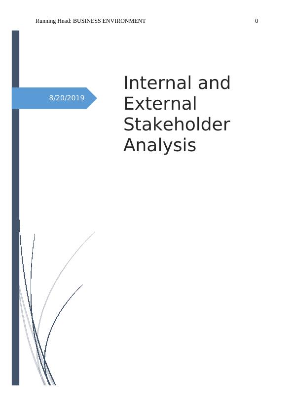 Internal and External Stakeholder Analysis 2022_1