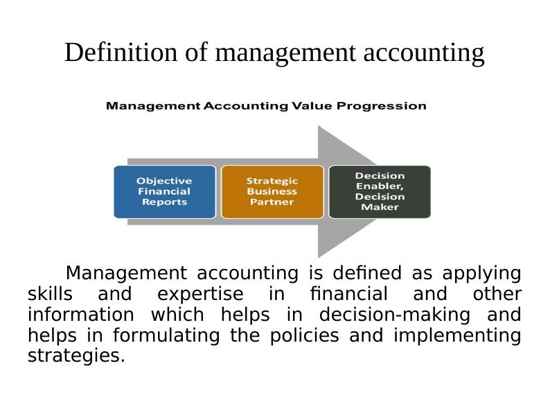 Management Accounting