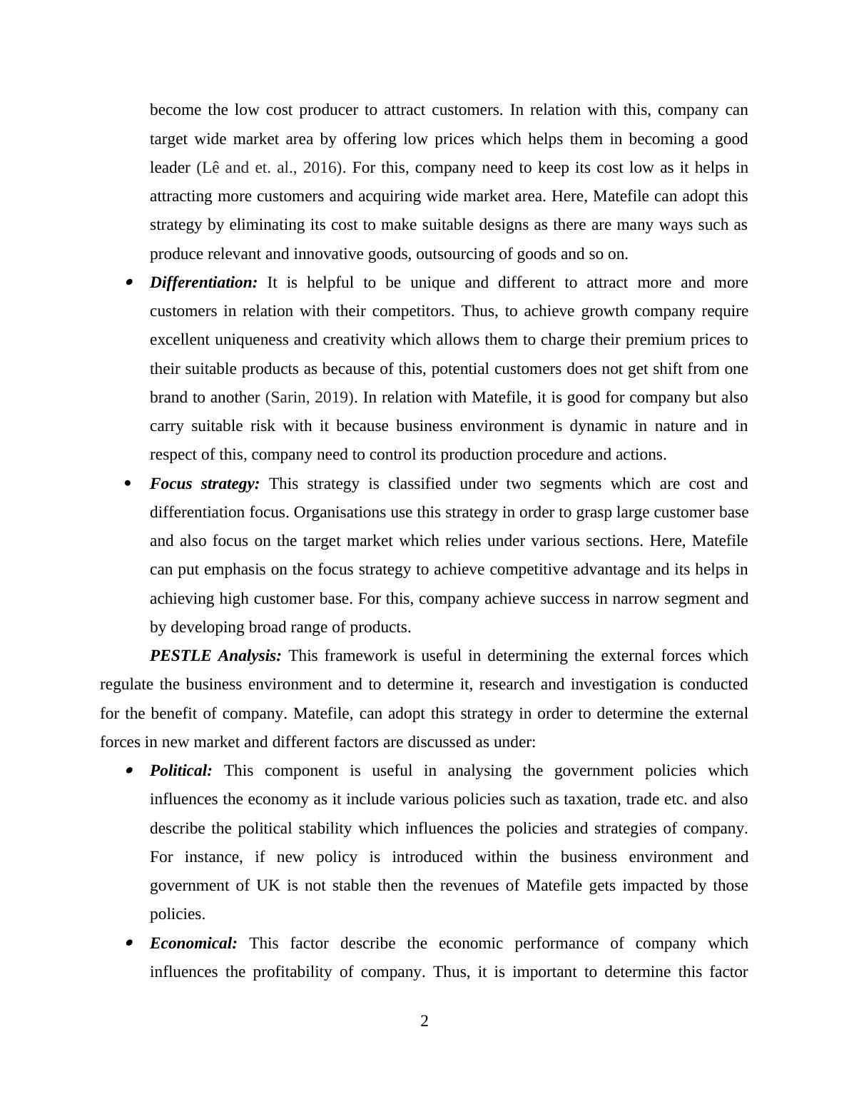 planning for growth assignment