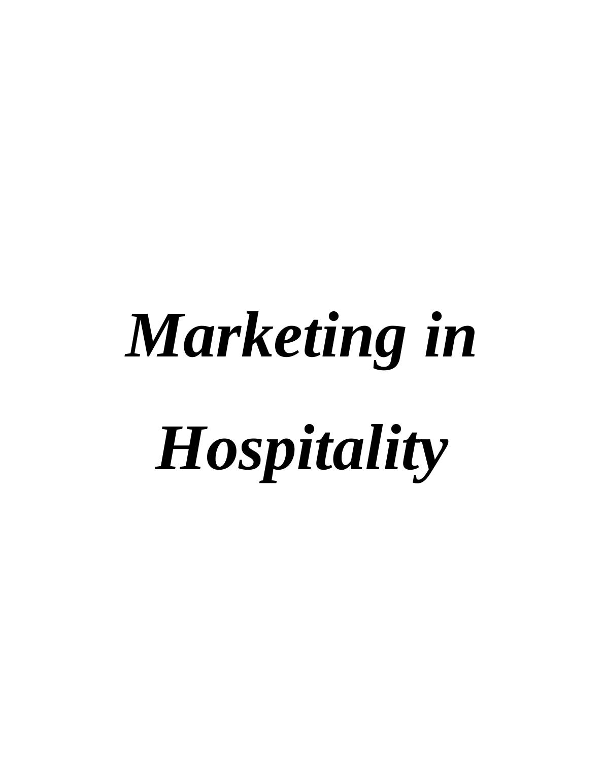 (PDF) Marketing in Hospitality and Tourism_1
