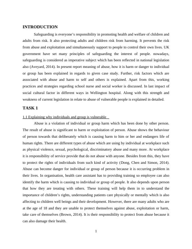 Report on Meaning of Abuse : Case Study_3