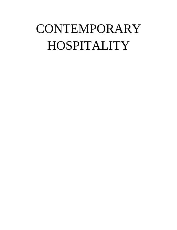 Organization Structure of Different Hospitality Industry_1