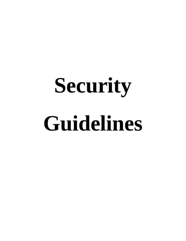 Security Guidelines Assignment_1
