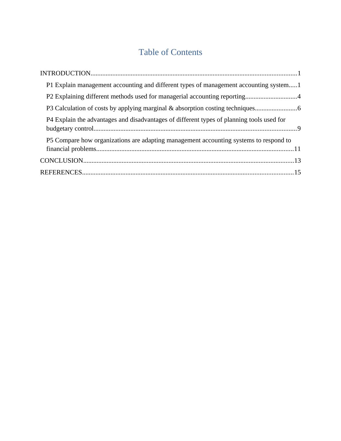 The Process of Management Accounting Nisa Retail Stores