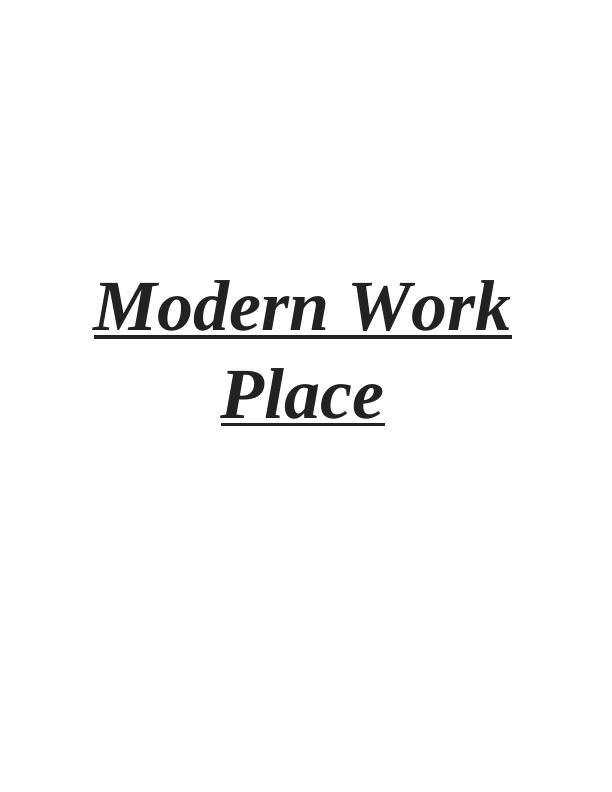 Modern Workplace : Case Study_1