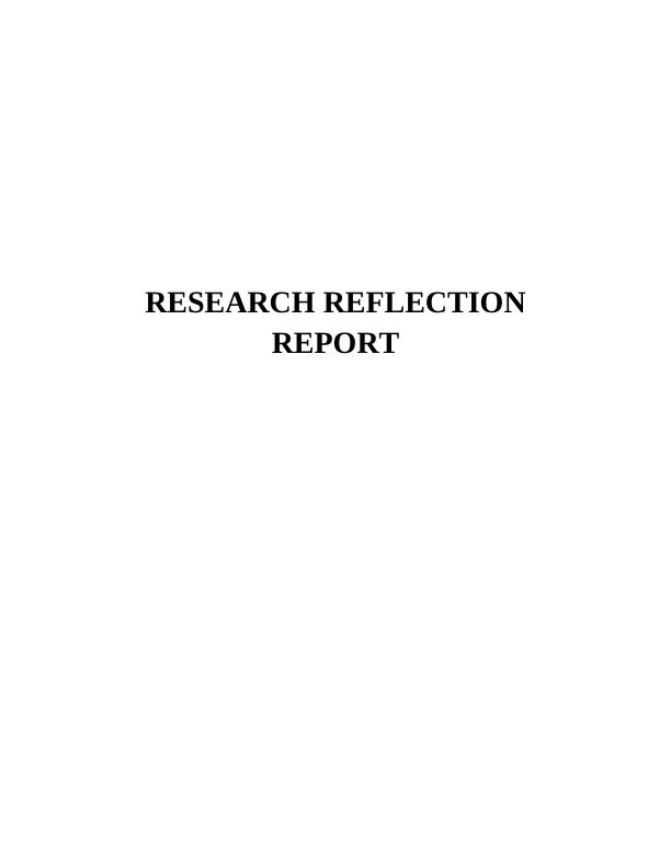 Research Reflection Report_1