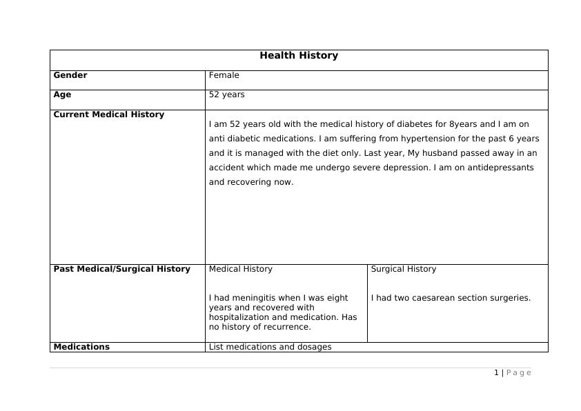 Health History and Assessment: Case Study Template_1