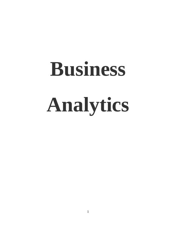 Assignment on Business Analytics (Pdf)_1