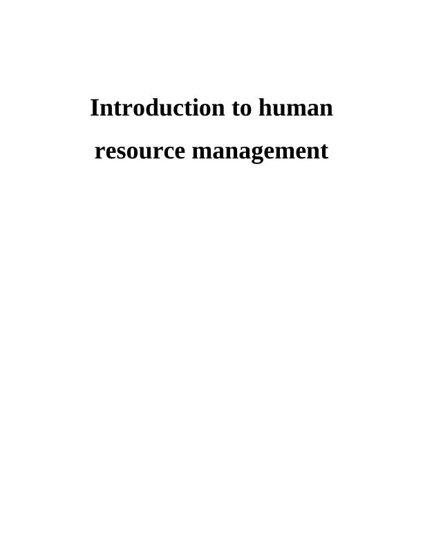 Human Resource Management Strategies Doc_1