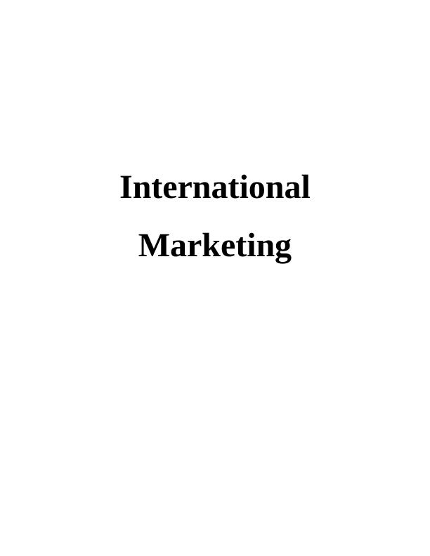 International Marketing -NIKE_1