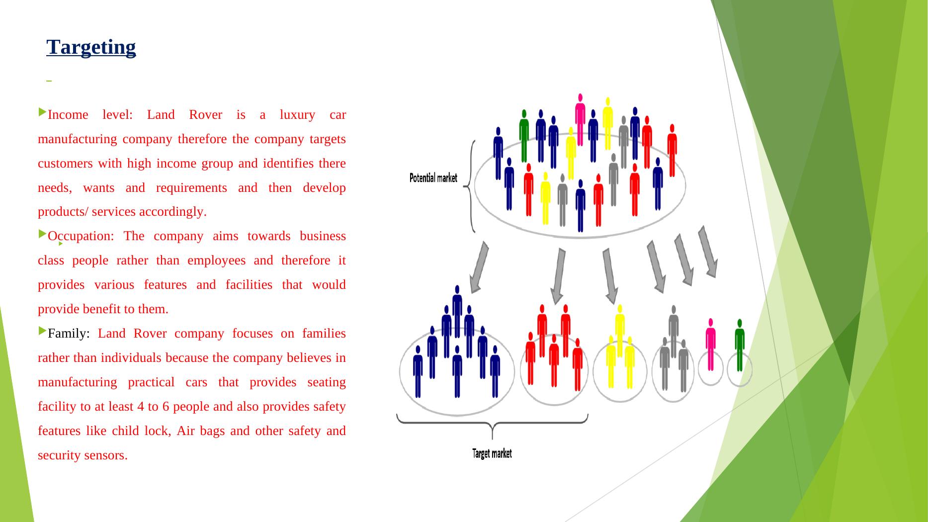 Range Rover Electric Car Introduction, Segmentation, Targeting