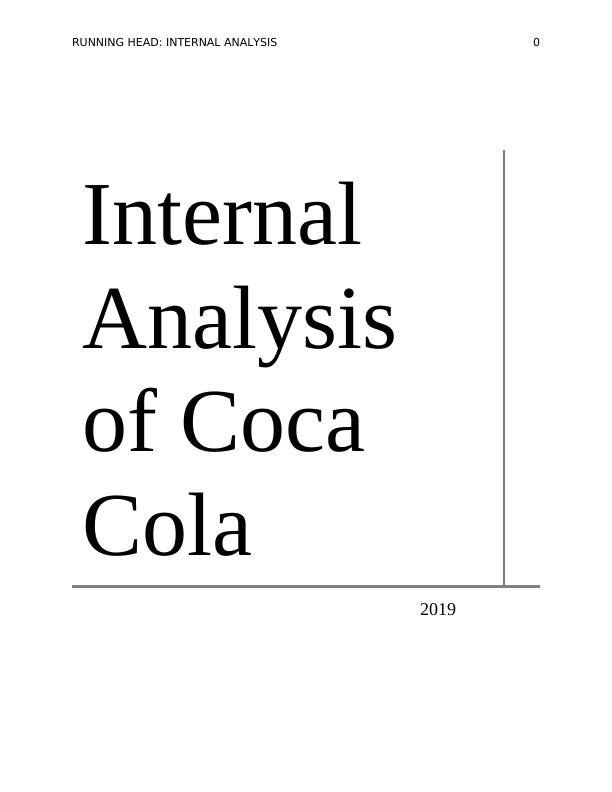 Internal Analysis of Coca Cola_1