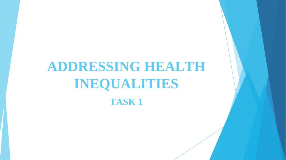 Addressing Health Inequalities: Current Public Health Issues and Interventions for Obesity_1