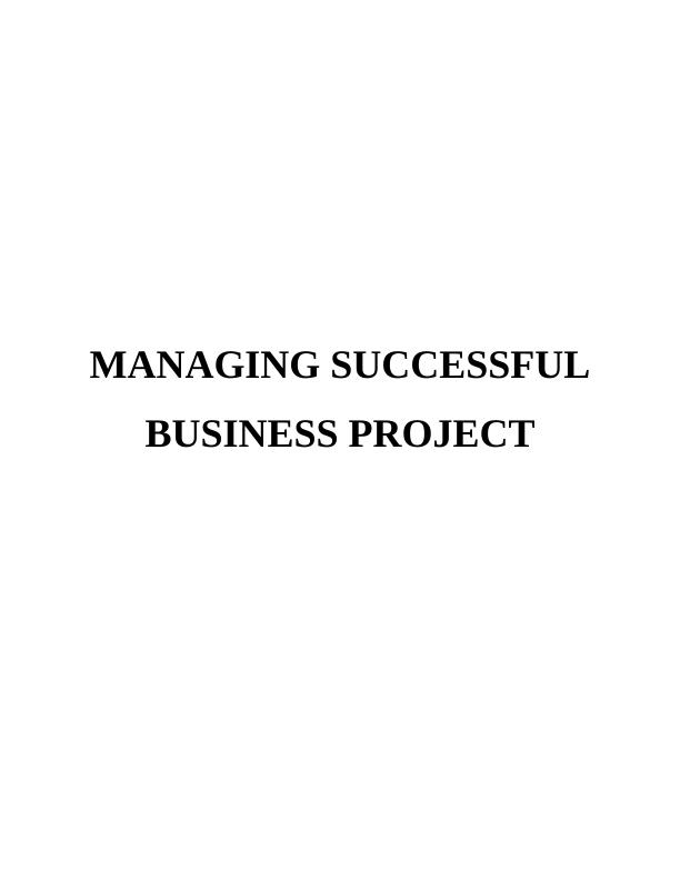 Report on Managing Successful Business - 3Com_1