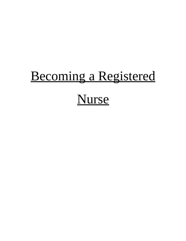 Paediatric Nursing Role and Its Characteristics : Report_1