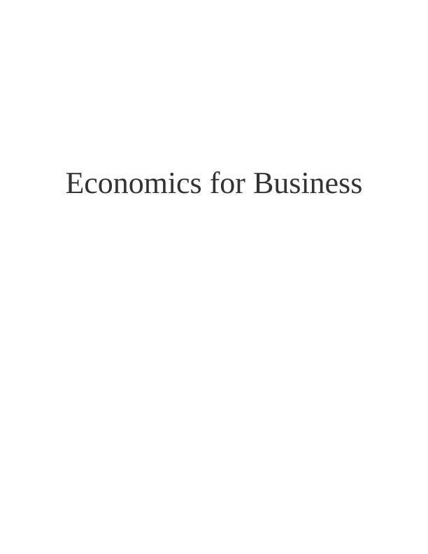 Economics for Business: Impact of COVID-19 on Demand and Supply in the UK Food Sector_1