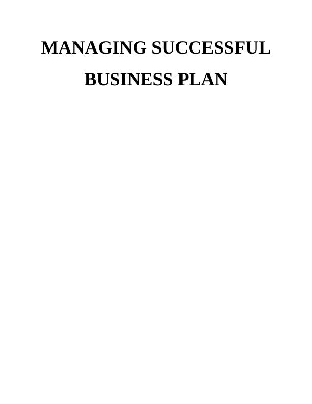 Managing Successful Business Plan_1