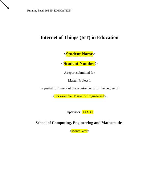 Research Report on IoT into Education_1