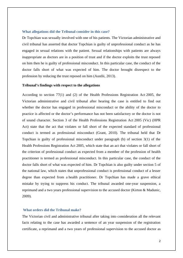 Health and Law Professional Misconduct and Boundaries in Healthcare