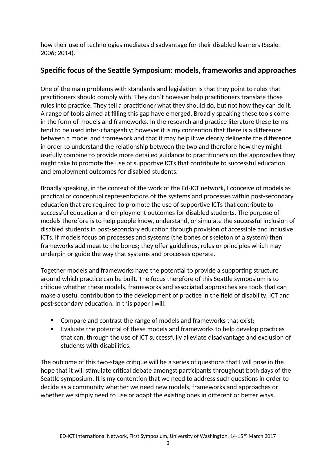 Ict And Post Secondary Education Assignment