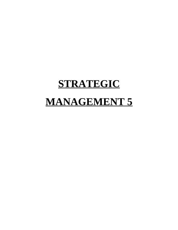 Strategic Management of Amazon_1