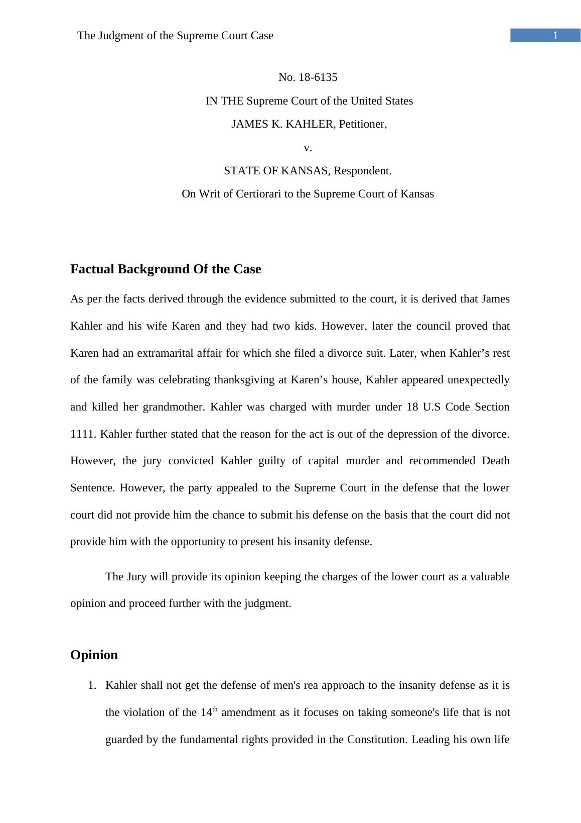 The Judgment of the Supreme Court Case United States JAMES K. KAHLER_2